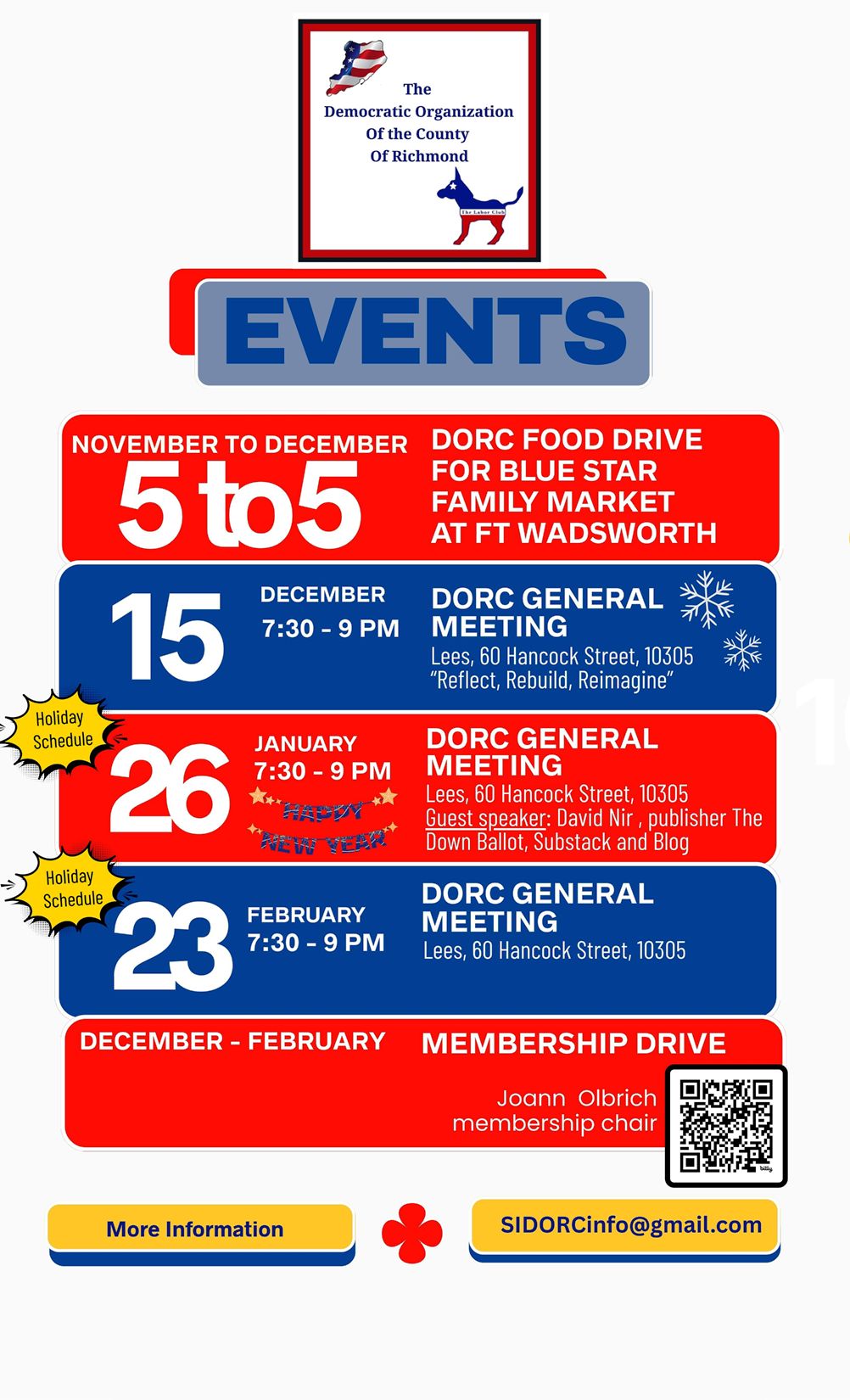 DORC Events Calendar